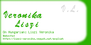 veronika liszi business card